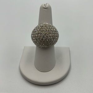 FAUX DIAMOND COCKTAIL RING
